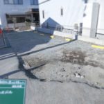 砂利敷き箇所　舗装前