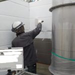 主材塗り（ローラー）状況